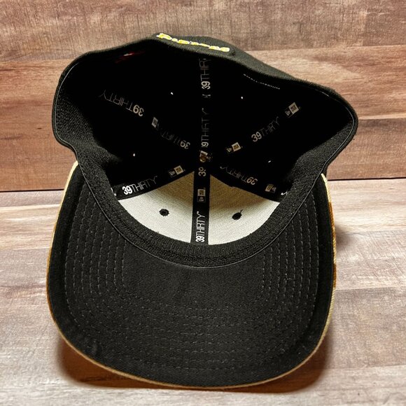 New Era 39THIRTY Pittsburgh Pirates Black Camo Brim Snapback Hat Small-Medium - Picture 10 of 13